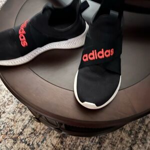 Adidas Black and neon pink Slip-On Shoes